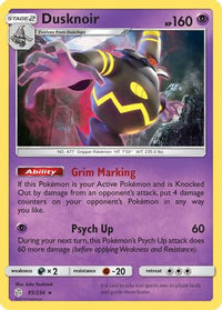 Dusknoir  - Holofoil SM  Cosmic Eclipse - Holo Rare