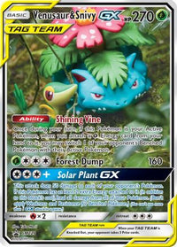 Venusaur & Snivy GX SM229  - Holofoil SM Promos - Promo