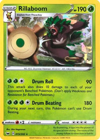 Rillaboom - 015/202 (Cracked Ice Holo)/202  - Holofoil Deck Exclusives - Holo Rare