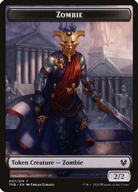 Zombie // Satyr Double-Sided Token -  Foil (THB-7 // 9) - Theros Beyond Death Tokens