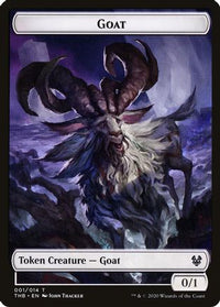 Goat // Satyr Double-Sided Token -  Foil (THB-1 // 9) - Theros Beyond Death Tokens