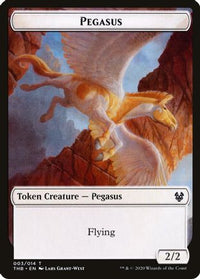 Pegasus // Satyr Double-Sided Token -  Foil (THB-3 // 9) - Theros Beyond Death Tokens