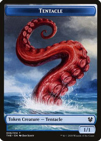 Tentacle // Satyr Double-Sided Token -  Foil (THB-6 // 9) - Theros Beyond Death Tokens