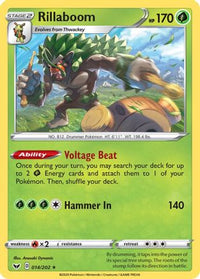 Rillaboom (014) (014) 014  - Holofoil SWSH01 Sword & Shield Base Set - Holo Rare