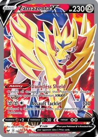 Zamazenta V (Full Art) 196  - Holofoil SWSH01 Sword & Shield Base Set - Ultra Rare