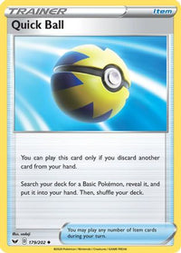 Quick Ball 179  SWSH01 Sword & Shield Base Set - Uncommon