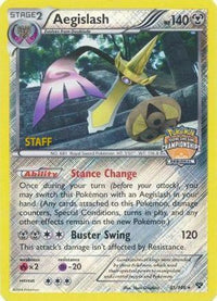 Aegislash - 85/146 (Regional Championships) [Staff]/146  - Reverse Holofoil League & Championship Cards - Promo