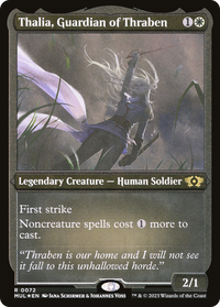 Thalia, Guardian of Thraben (Foil Etched) -  Foil (MUL-072) - Multiverse Legends