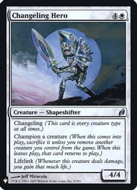 Changeling Hero -  Foil (LIST-009) - The List Reprints