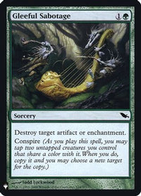 Gleeful Sabotage -  Foil (LIST-116) - The List Reprints