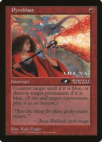 Pyroblast (4th Place) (Arena League) -  (OVER-) - Oversize Cards