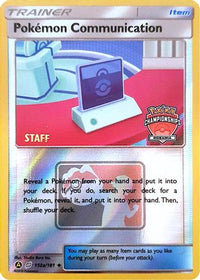 Pokemon Communication - 152a/152 (Oceania Championships) [Staff]/152  - Reverse Holofoil League & Championship Cards - Promo