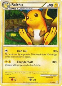 Raichu - 10/123 (Cracked Ice Holo)/123  - Holofoil Deck Exclusives - Holo Rare