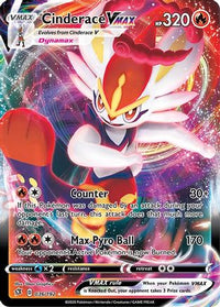 Cinderace VMAX 036  - Holofoil SWSH02 Rebel Clash - Ultra Rare