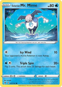 Galarian Mr. Mime 037  SWSH02 Rebel Clash - Common