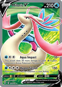 Milotic V (Full Art)  - Holofoil SWSH02 Rebel Clash - Ultra Rare