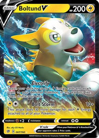 Boltund V 067  - Holofoil SWSH02 Rebel Clash - Ultra Rare