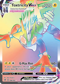 Toxtricity VMAX (Secret)  - Holofoil SWSH02 Rebel Clash - Secret Rare