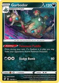 Garbodor 118  SWSH02 Rebel Clash - Rare