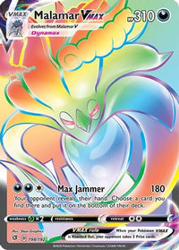 Malamar VMAX (Secret)  - Holofoil SWSH02 Rebel Clash - Secret Rare