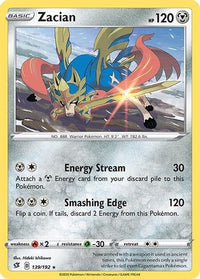 Zacian 139  SWSH02 Rebel Clash - Rare