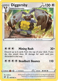 Diggersby  SWSH02 Rebel Clash - Rare