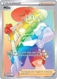 Milo (Secret) 201  - Holofoil SWSH02 Rebel Clash - Secret Rare