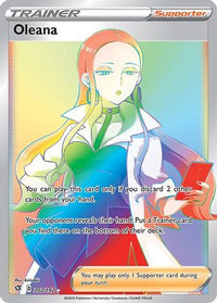 Oleana (Secret)/192  - Holofoil SWSH02 Rebel Clash - Secret Rare