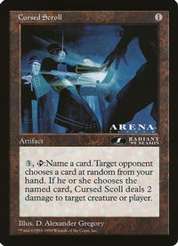 Cursed Scroll (1st Place) (Arena League) -  (OVER-) - Oversize Cards
