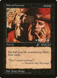 Infernal Contract (2nd Place) (Arena League) -  (OVER-) - Oversize Cards