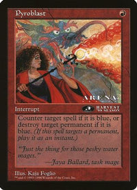 Pyroblast (3rd Place) (Arena League) -  (OVER-) - Oversize Cards