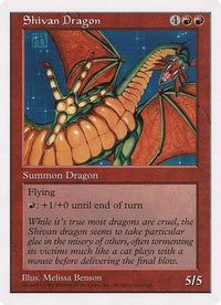 Shivan Dragon (The Duelist Magazine) -  (OVER-) - Oversize Cards