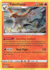 Talonflame 032  SWSH03 Darkness Ablaze - Rare