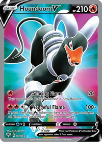 Houndoom V (Full Art) 178  - Holofoil SWSH03 Darkness Ablaze - Ultra Rare