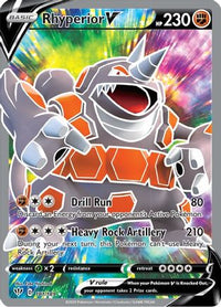 Rhyperior V (Full Art) 181  - Holofoil SWSH03 Darkness Ablaze - Ultra Rare
