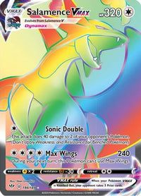Salamence VMAX (Secret) 194  - Holofoil SWSH03 Darkness Ablaze - Secret Rare