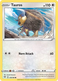 Tauros 134  SWSH03 Darkness Ablaze - Common