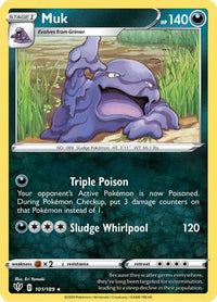 Muk 101  SWSH03 Darkness Ablaze - Rare