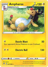 Ampharos 057  SWSH03 Darkness Ablaze - Rare