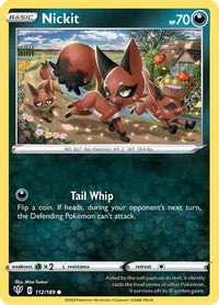 Nickit 112  SWSH03 Darkness Ablaze - Common