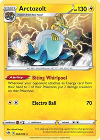 Arctozolt 066  - Holofoil SWSH03 Darkness Ablaze - Holo Rare