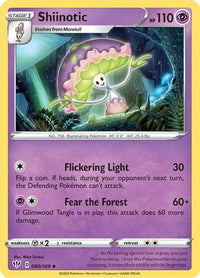 Shiinotic 080  SWSH03 Darkness Ablaze - Uncommon