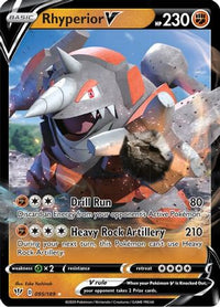 Rhyperior V 095  - Holofoil SWSH03 Darkness Ablaze - Ultra Rare