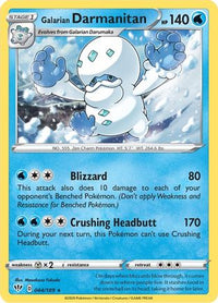 Galarian Darmanitan - 44/189 (Cracked Ice Holo)/189  - Holofoil Deck Exclusives - Holo Rare