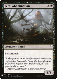 Feral Abomination [Mystery Booster]