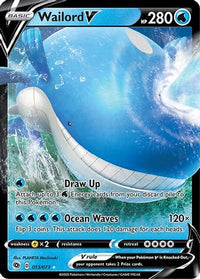 Wailord V 013  - Holofoil Champions Path - Ultra Rare