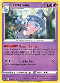 Hatterene 020  - Holofoil Champions Path - Holo Rare