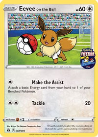 Eevee on the Ball (Pokemon Futsal) 002/005  Miscellaneous Cards & Products - Promo