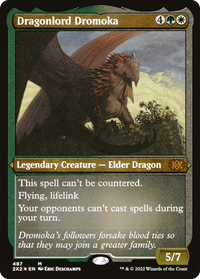 Dragonlord Dromoka (Foil Etched) -  Foil (2X2-487) - Double Masters 2022