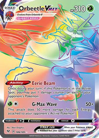 Orbeetle VMAX (Secret) 186  - Holofoil SWSH04 Vivid Voltage - Secret Rare